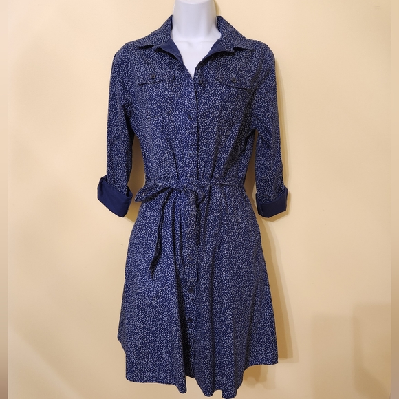 dockers shirt dress Womens Dresses Eyelet Time And Tru Outfits Mid-Length Dress Beige Women Wear it layered over a tee or under a sweatereither way Dockers Battery Street Collection White